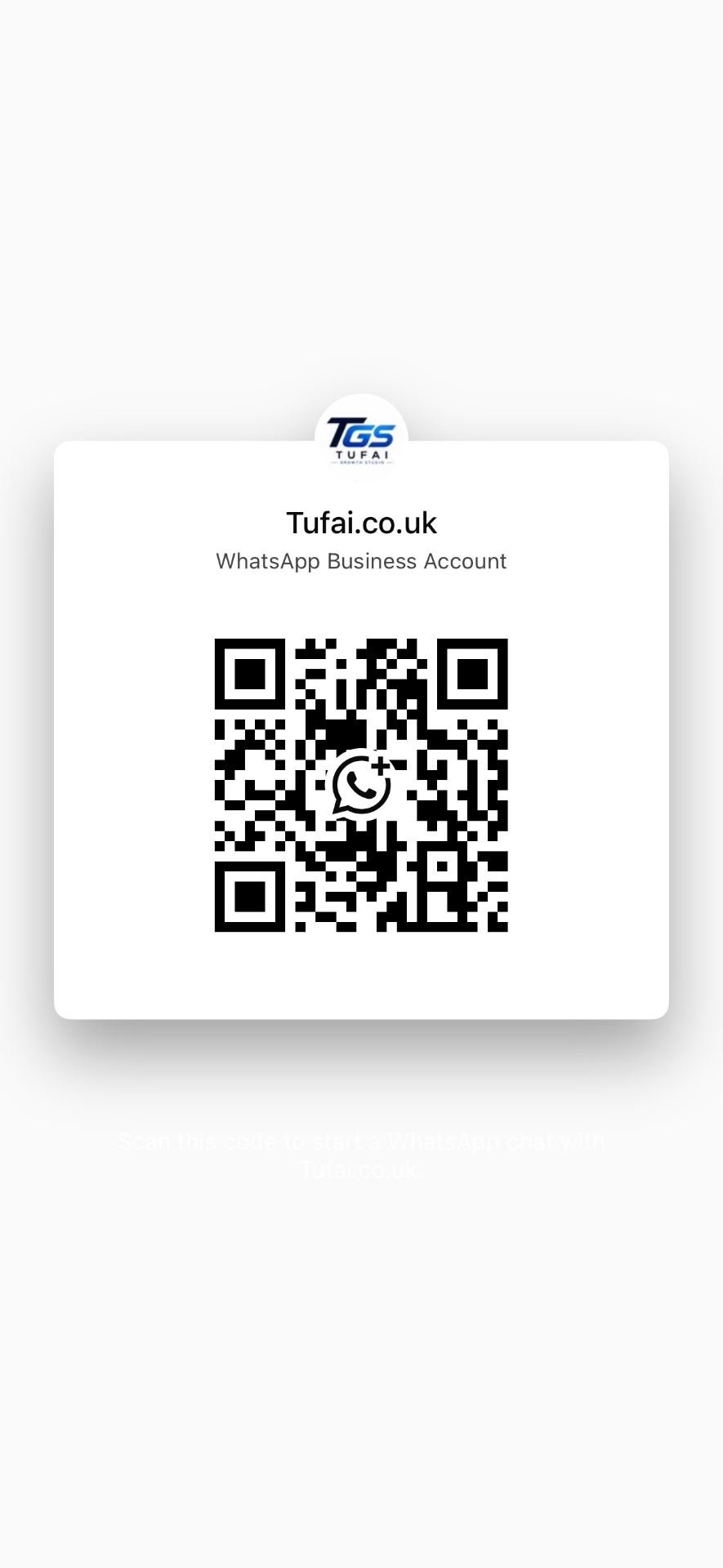 WhatsApp QR code to chat with Nombil Academy